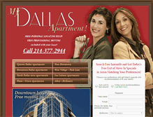 Tablet Screenshot of mydallasapartment.com